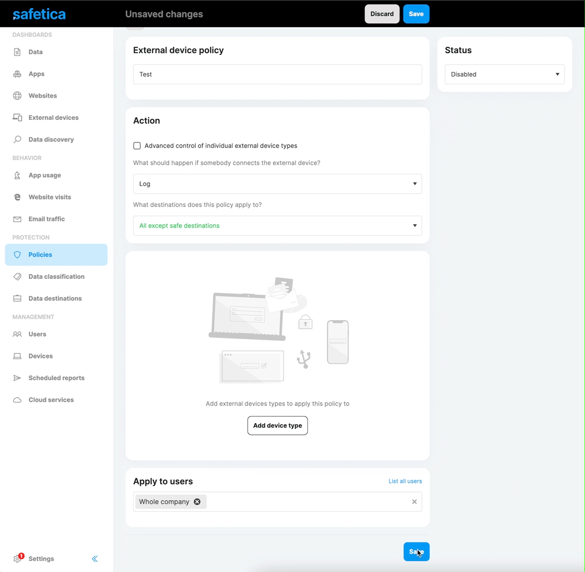 External devices advanced bug