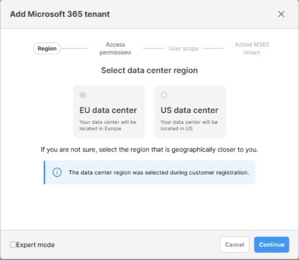 How to add a Microsoft 365 tenant
